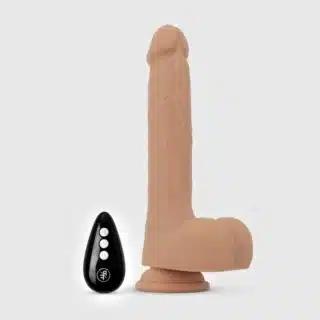 قضيب صناعي هزاز – سيليكون طبي مضاد للبكتيريا مع شاحن USB