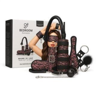 مجموعة BDSM فانتزي وردي مع صندوق هدايا فاخر للألعاب الزوجية بتغليف سري وتوصيل داخل السعودية